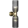 Maytoni applique murale Antic, à 2 lampes, or/gris, verre