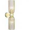Maytoni applique murale Antic, à 2 lampes, or/ambre, verre