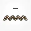 Maytoni Dallas Suspension à 25 branches, longue, noire