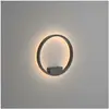 Maytoni - Rim Applique murale led intégrée moderne noire, 40cm, 3000K