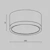 MAYTONI Downlight monté en surface noir, or, 5cm, GX53
