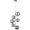 Suspension en métal chromé 6 ampoules 29cm Dallas - Maytoni
