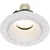 Maytoni Luminaire encastré, aluminium, 1 flamme, blanc, D 10,2 cm