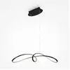 Maytoni Curve Plafonnier LED intégré moderne noir 4000K