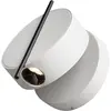Applique murale LED Maytoni Nuance, blanc / doré, Ø 10 cm