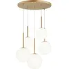 Maytoni Suspension Basic form, or, Ø 58 cm 5 lampes, verre