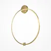 Applique murale en aluminium doré 80 cm Halo - Maytoni