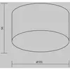 Maytoni Plafonnier d'extérieur LED Zon, noir, Ø 12 cm, 3 000 K métal
