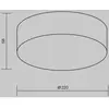 Maytoni Plafonnier d'extérieur LED Zon, noir, Ø 22 cm, 3 000 K métal