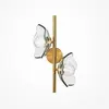 Maytoni applique murale Miracle, à 2 lampes, couleur laiton, verre