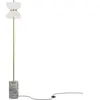 Maytoni lampe sur pied LED Kyoto, gris, hauteur 145 cm, marbre