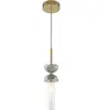Maytoni suspension Kyoto, or, Ø 10 cm, marbre, verre