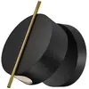 Applique murale LED Maytoni Nuance, noir / noir, Ø 10 cm