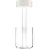 Maytoni lampe de table LED rechargeable AI Collaboration, verre, blanc