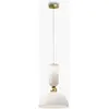 Suspension Maytoni Antic, blanc/or, Ø 30 cm, verre, E27