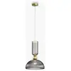 Suspension Maytoni Antic, gris fumé/doré, Ø 30 cm, verre, E27