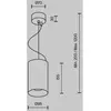 Maytoni, suspension LED Efir, doré mat, Ø 9,5 cm, 25 W, 38°