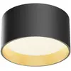 Maytoni Downlight LED Vega, noir/or, Ø 14 cm, 15 W, aluminium