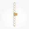 Applique murale LED Maytoni Amulet, linéaire, 76 cm, transparent / or