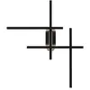 Applique noire minimaliste lignes droites Halo LED 24W Maytoni