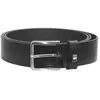 BOSS Hommes Ther-Flag-E Sz35 Ceinture en cuir italien avec passant à rayures emblématiques