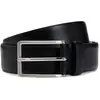 BOSS Hommes Erman-L Sz35 Ceinture en cuir italien avec boucle à logo gravé