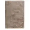 GENERIQUE Tapis Uni Doux à Poils Longs Rabbit Taupe 120 x 170 cm