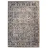Paris Prix Tapis Tissé Oriental Vintage à Motifs Faye Noir 75 x 150 cm