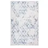 Non communiqué Tapis Tissé Imprimé Vintage Peron IV Blanc & Bleu 120 x 180 cm