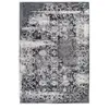 Non communiqué Tapis Tissé Vintage à Poils Plats Saphira Gris 120 x 170 cm