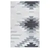 Non communiqué Tapis Tissé Imprimé à Poils Plats Maya V Gris 80 x 150 cm