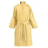 Paris Prix Peignoir de Bain en Coton Carla Jaune XL