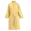 Paris Prix Peignoir de Bain en Coton Carla Jaune L