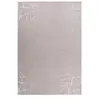 Paris Prix Tapis Géométrique à Poils Longs Bijou Taupe & Argent 200 x 290 cm