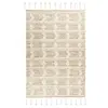 Non communiqué Tapis Bohème Tissé Fait à la Main Bohist Crème & Kaki 120 x 180 cm
