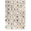 Non communiqué Tapis Fait Main en Cuir Lavin II Gris 120 x 170 cm