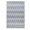 Non communiqué Tapis Tissé Ethnique à Poils Courts Sarai Gris 80 x 150 cm