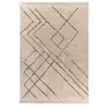 Non communiqué Tapis Tufté à la Main Ethnique Mylen VI Beige & Noir 160 x 230 cm