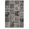 Paris Prix Tapis Patchwork à Poils Courts Ariya Gris 200 x 290 cm