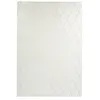 Paris Prix Tapis Shaggy Géométrique Vivica Blanc & Crème 80 x 150 cm