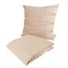 Ensemble Coussin & Plaid Paulina 130x170cm Champagne