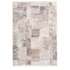 Paris Prix Tapis Vintage à Franges Akropolis IV Gris & Argent 80 x 150 cm
