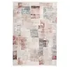 Paris Prix Tapis Vintage à Franges Akropolis IV Gris & Rose 80 x 150 cm