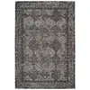 Paris Prix Tapis Vintage à Poils Courts Iglesia Gris & Noir 200 x 290 cm