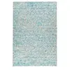 Paris Prix Tapis en Cuir Fait Main Finish Turquoise & Or 80 x 150 cm