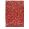 Paris Prix Tapis en Cuir Fait Main Finish Rouge & Or 80 x 150 cm