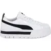 PUMA Femme Mayze Lth Wn's Chaussures-lifestyle, Multicolor Puma White Puma White, 41 EU
