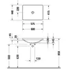 Duravit D-Neo Vasque à encastrer par-dessus, 0358600079,