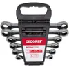 Gedore R07405006 Jeu de clés à cliquet à double anneau SW8-19 mm, 6 pièces