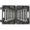 Gedore R07203016 Jeu de clés mixtes à cliquet, taille 8-19 mm, 16 pièces